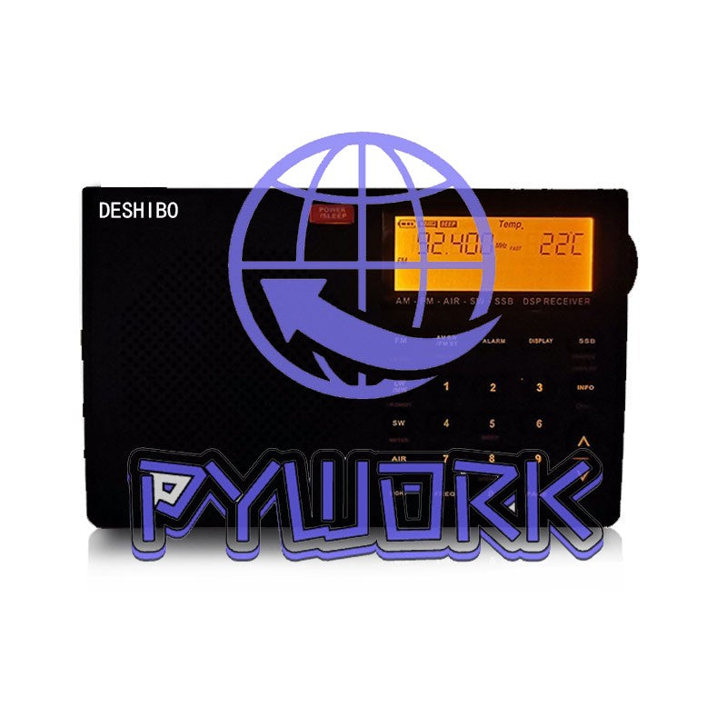 DESHIBO RD1780 All Band Radio Receiver AM-FM-AIR-SW-SSB DSP Receiver Backlit ~