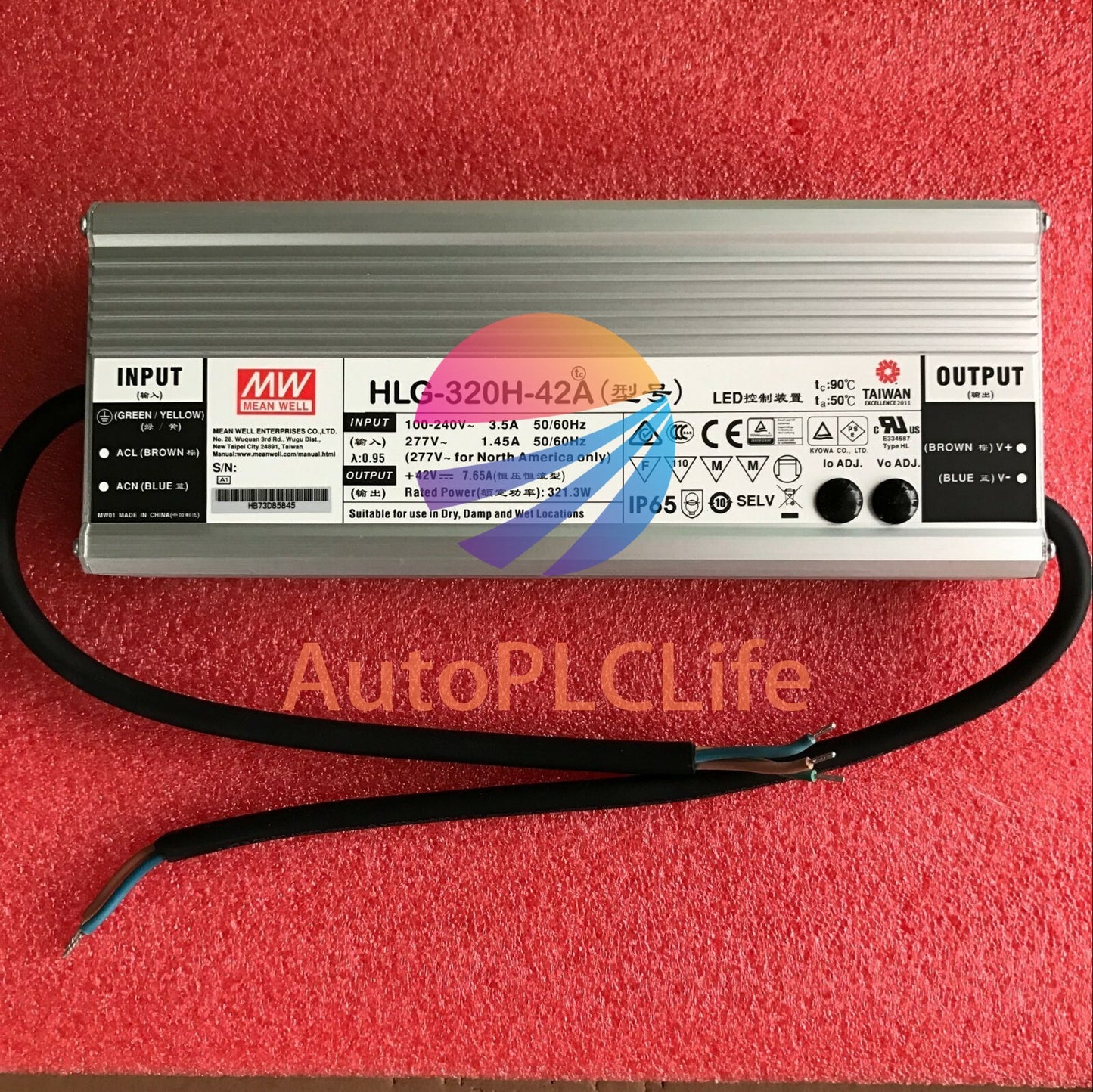 1PCS MEAN WELL HLG-320H-42A 320W 42V 7.65A power supply