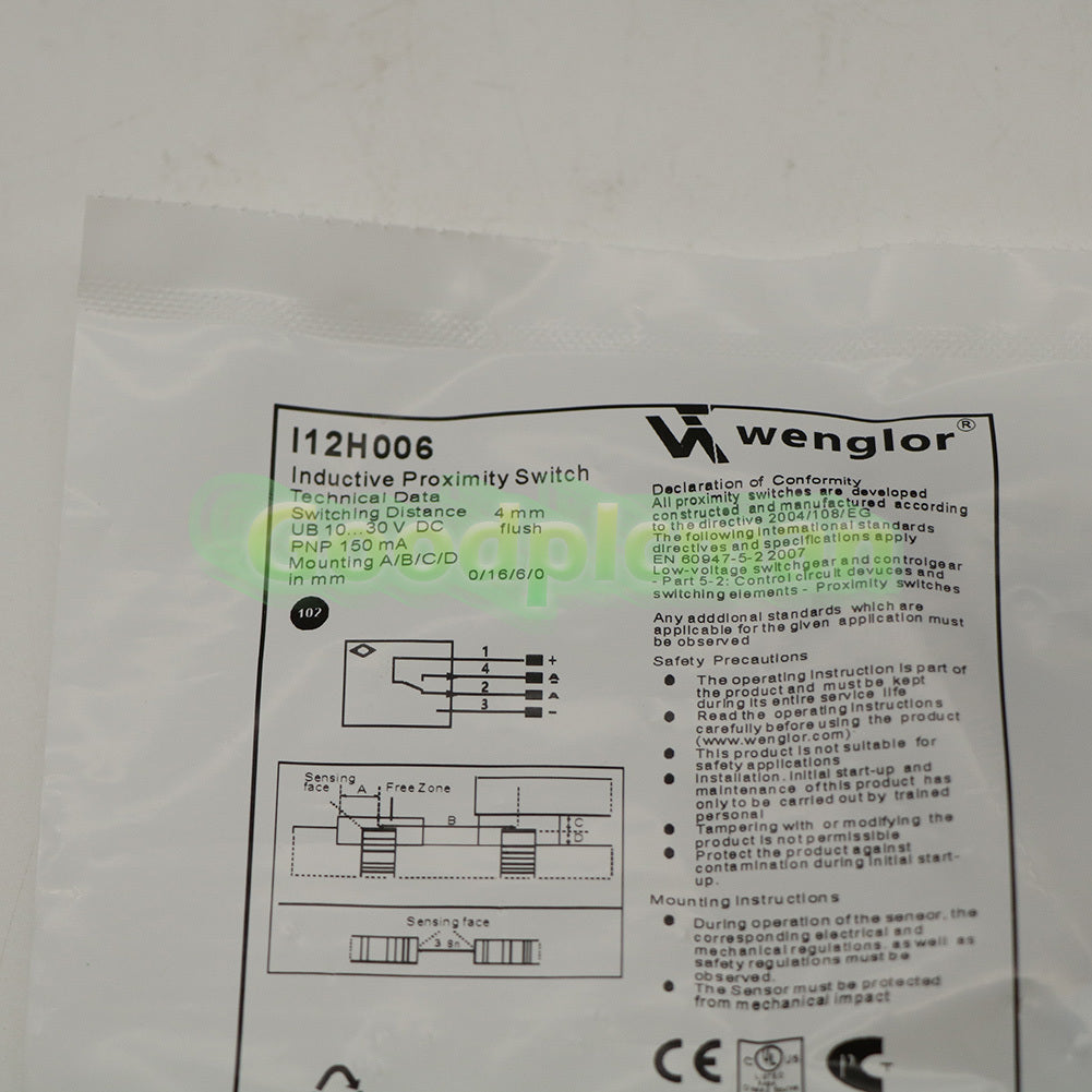 1PCS Wenglor Inductive Proximity Switch Sensor I12H006