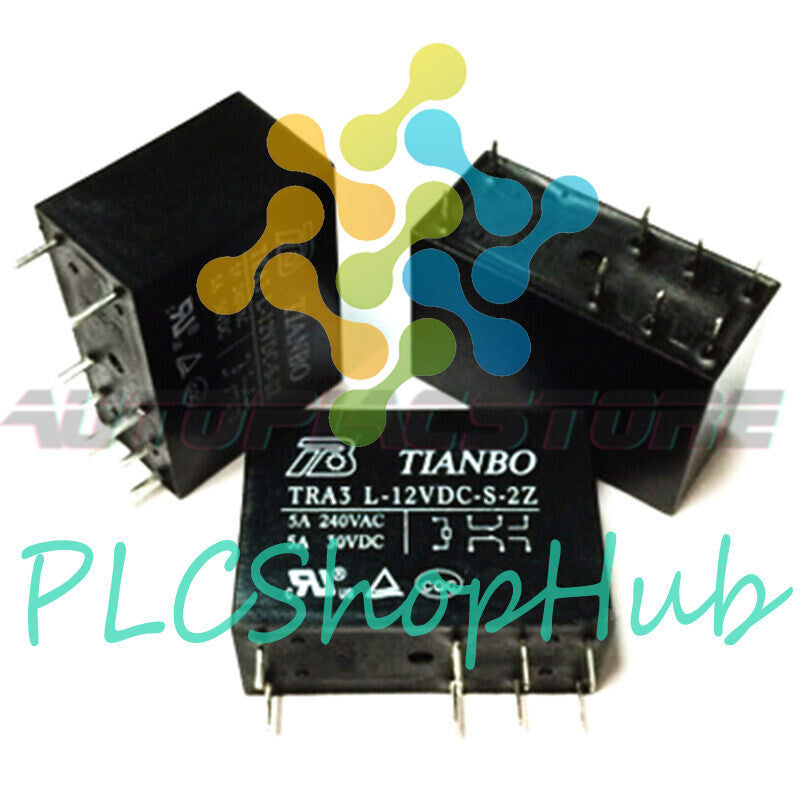 10PCS TIANBO TRA3L-12VDC-S-2Z 12VDC Power Relay 5A 240VAC 8Pins~