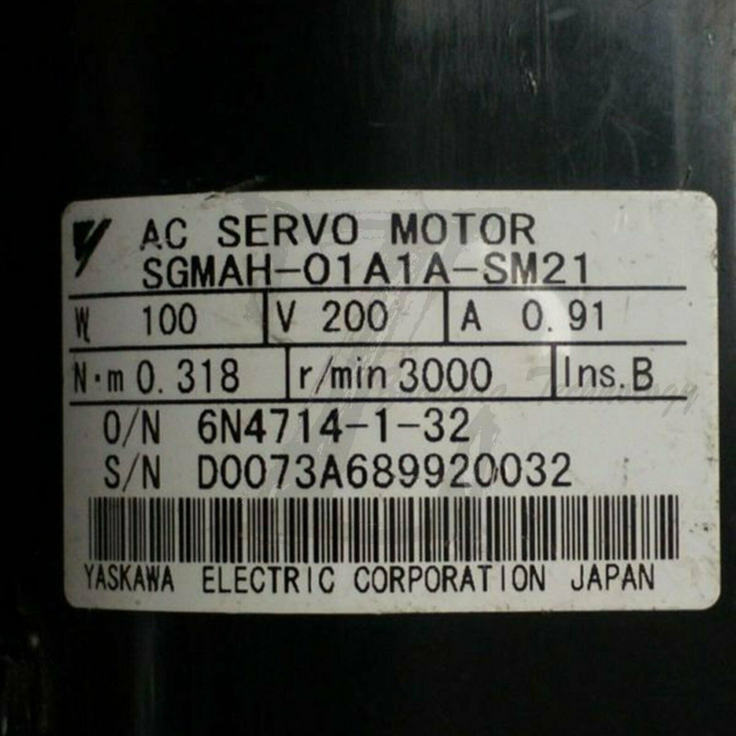 1PC Used Yaskawa MOTORS SGMAH-01A1A-SM21 Tested In Good Condition - YASKAWA