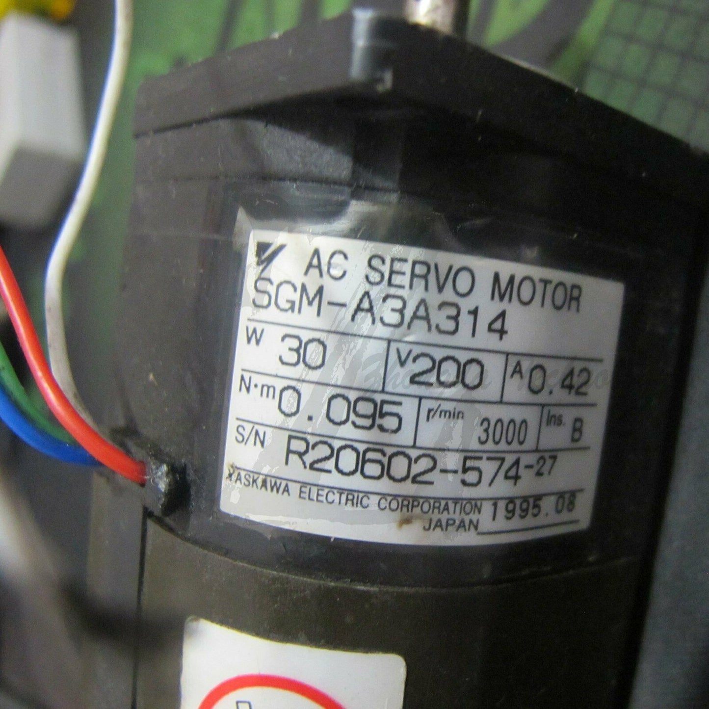 1PC Used Yaskawa SGM-A3A312 Servo Motor Tested In Good Condition - YASKAWA