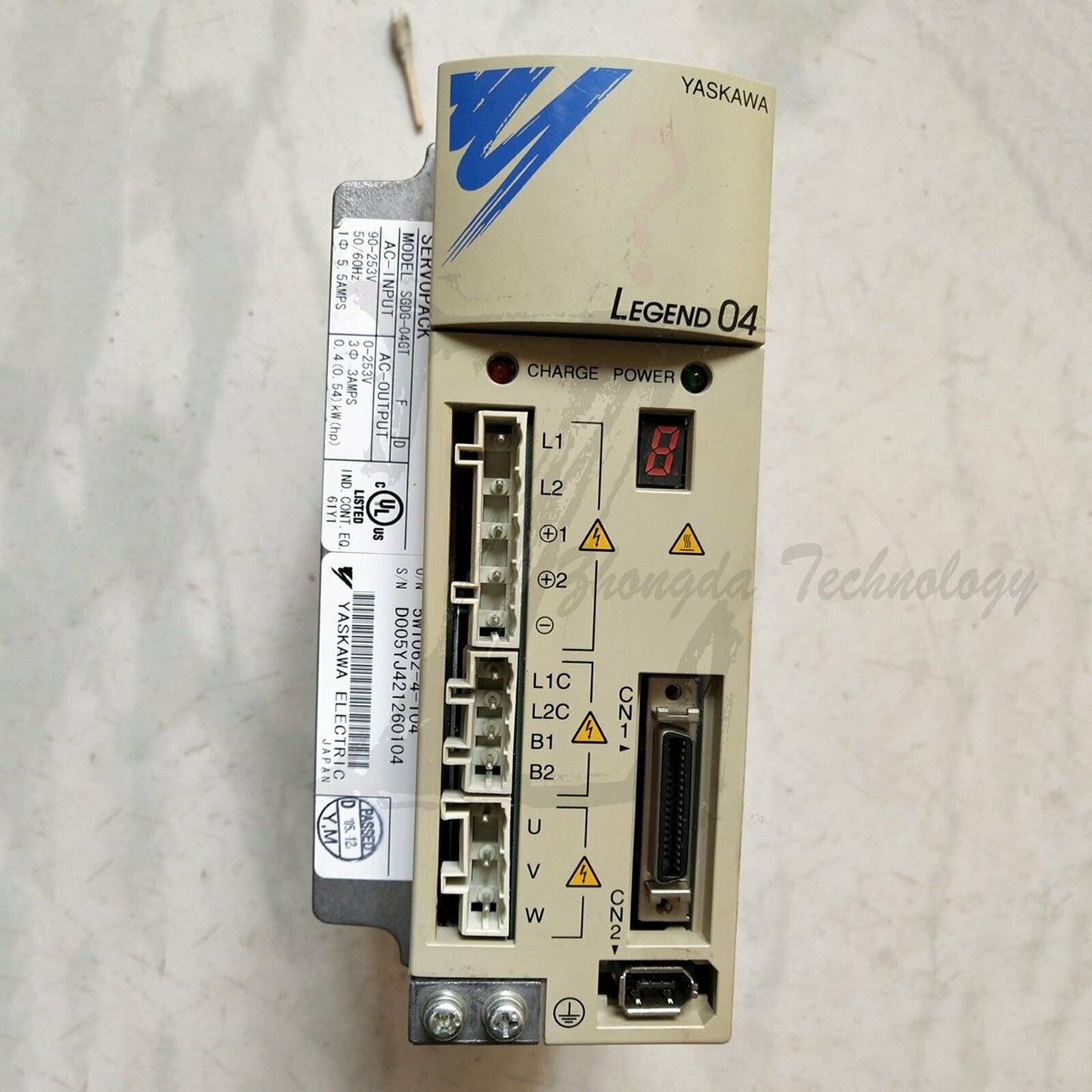 1PC Used Yaskawa drives SGMG-04GT Tested In Good Condition - YASKAWA