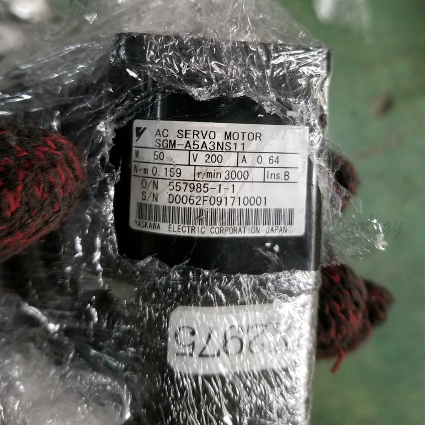 1PC Used Yaskawa servo motor SGM-A5A3NS11 Tested In Good Condition - YASKAWA