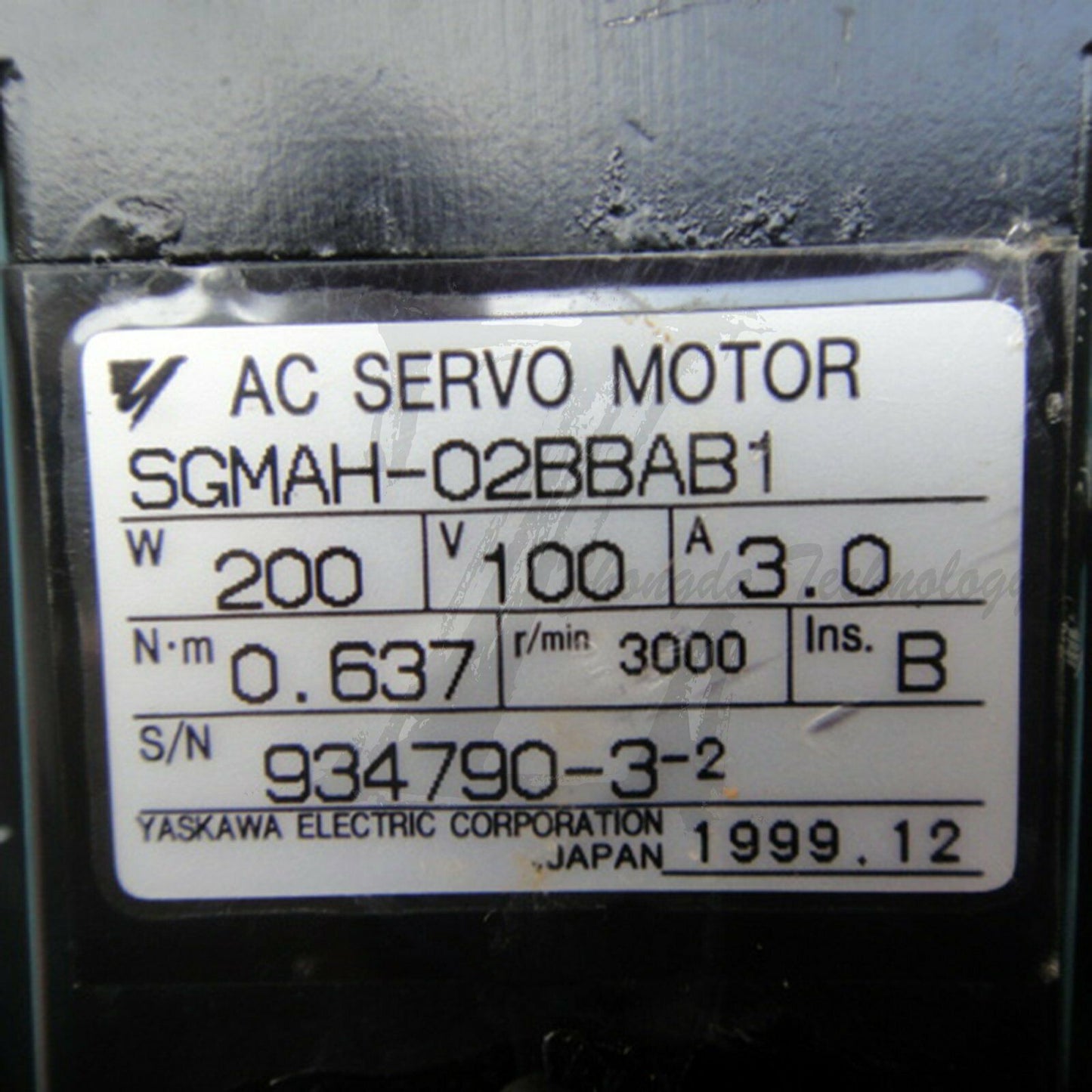1PC Used Yaskawa servo motor SGMAH-02BBAB1 Tested In Good Condition - YASKAWA