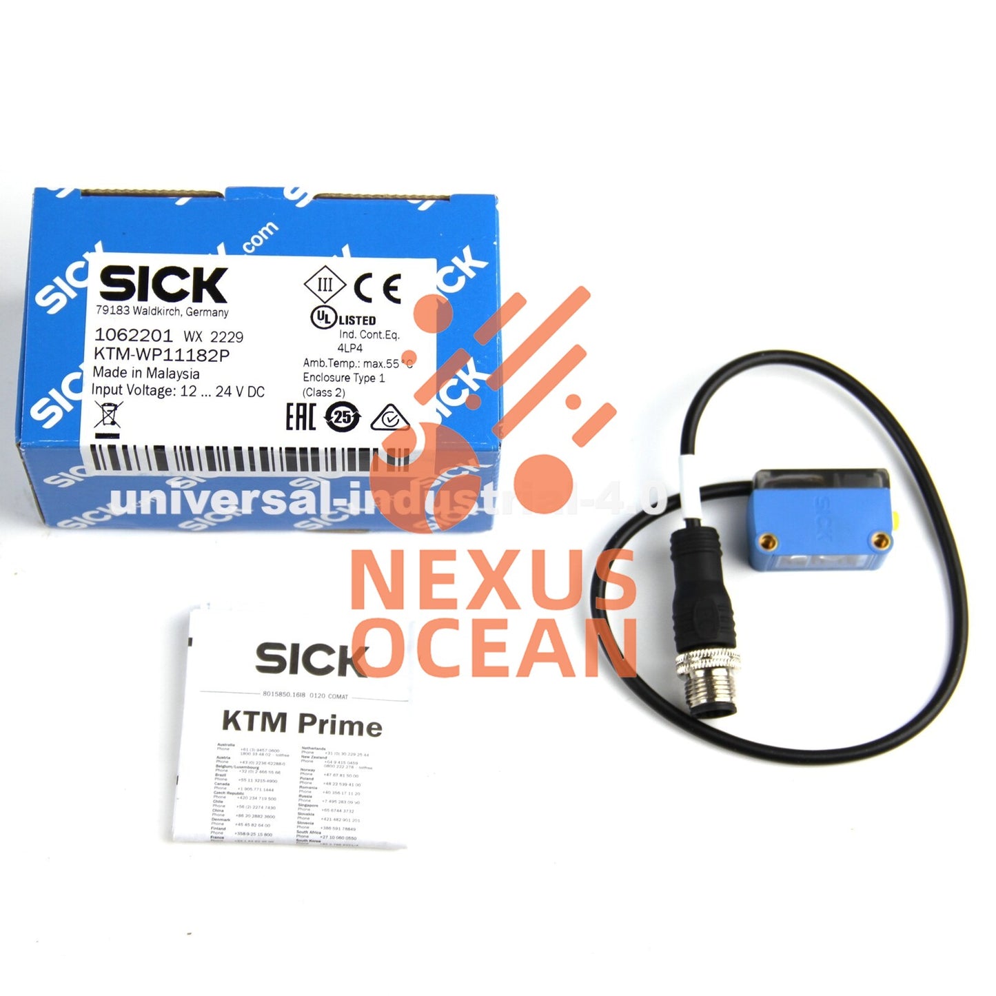 SICK KTM-WP11182P replace KT3W-P1116 PLC PHOTOELECTRIC CONTRAST SENSOR