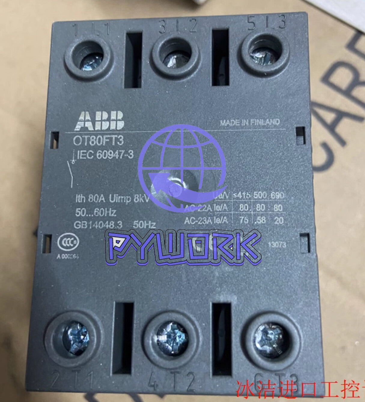 1pcs ABB Disconnect Switch OT80FT3