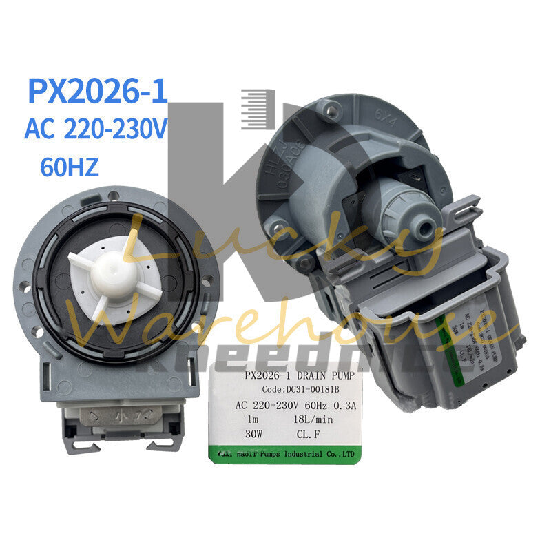 For Samsung Drain Pump PX2026-1 220-230V DC31-00181B PX2025-1 B15-6A DC31-00181A
