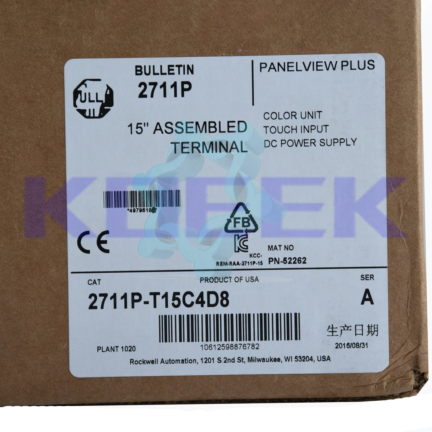 2711P-T15C4D8 - ALLEN-BRADLEY