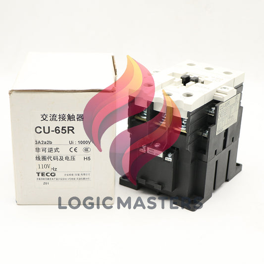 1Pcs TECO CU-65R Magnetic Contactor 100 Amp, 3 Phase, 110V Coil 3A2a2b