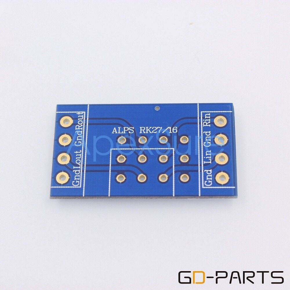 2pcs For ALPS RK27 27 Type Dual 50K Potentiometer conversion board PCB