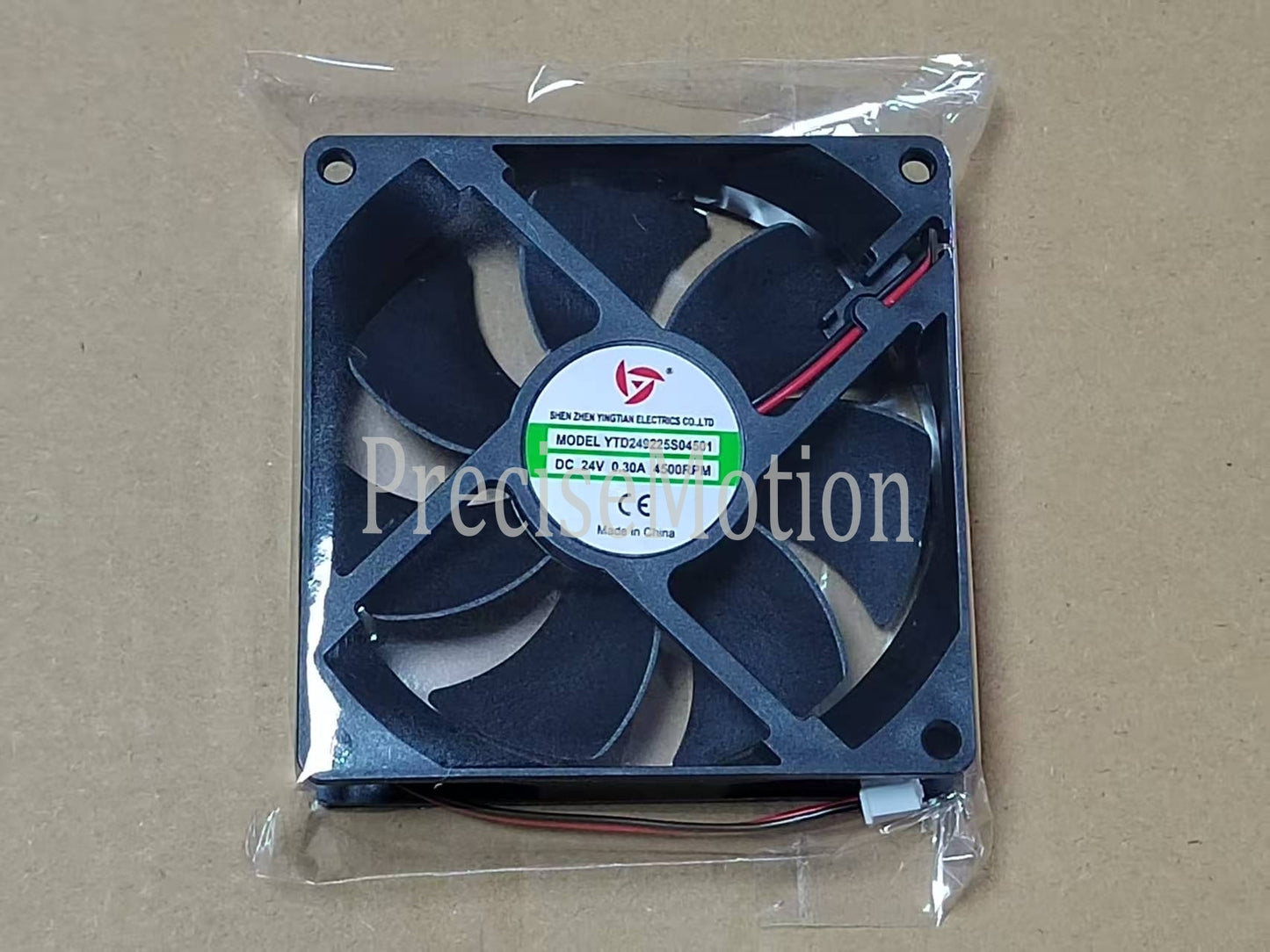 Yingtian YTD249225S04501 24V 0.30A 2-wire welding machine cooling fan