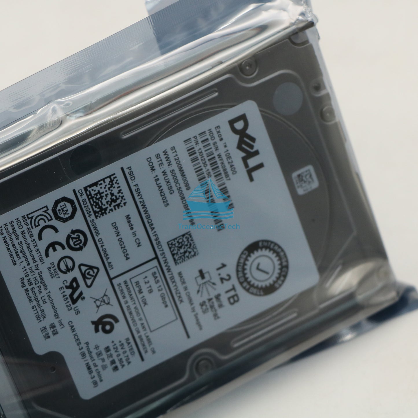 DELL 1.2TB 12Gb/s 2.5" 10K Enterprise Hard Drive ST1200MM0099 HDD 1PCS