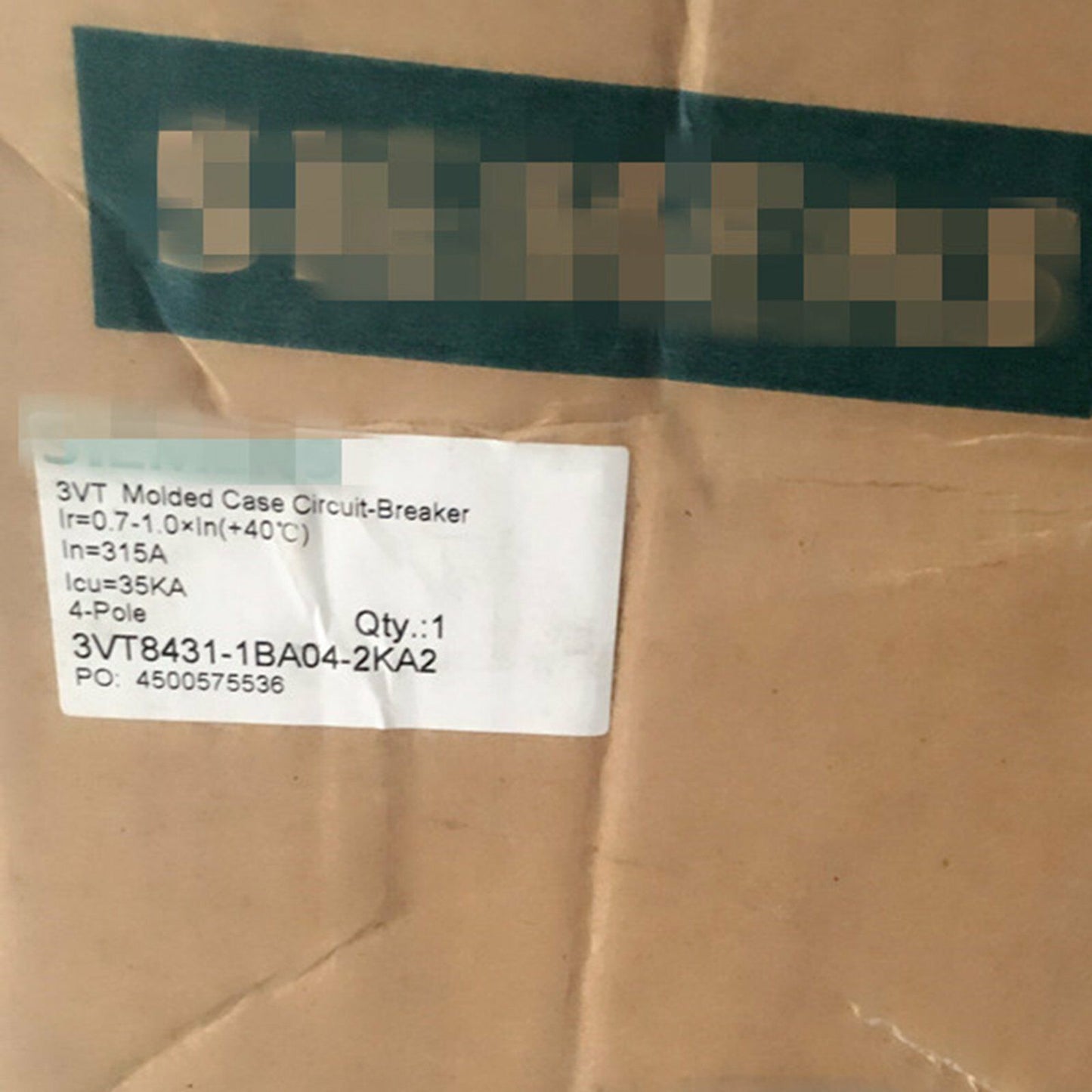 3VT8431-1BA04-2KA2 - SIEMENS