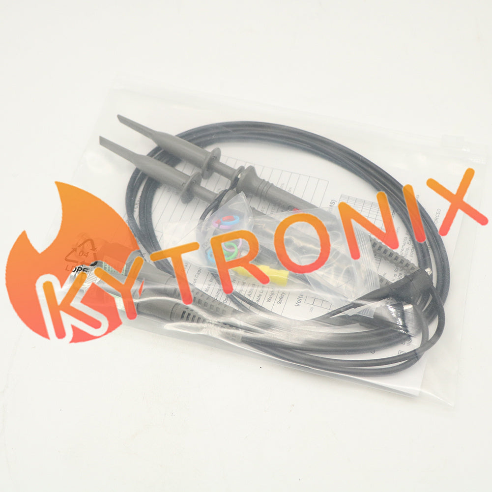 2PCS P6100 100MHz Oscilloscope Probe 10:1 and 1:1 for Rigol Atten Owon Siglent