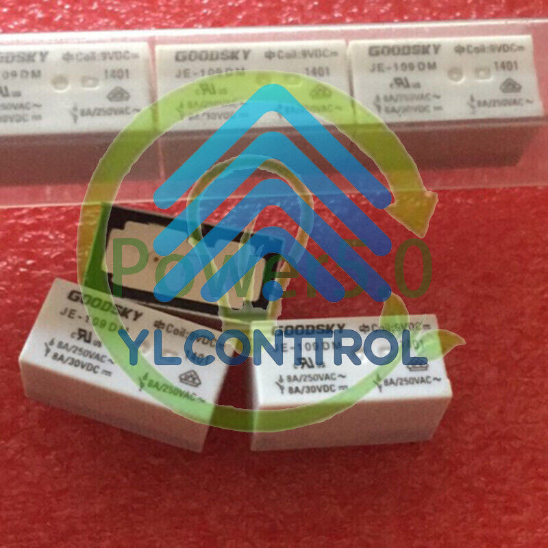 10PCS GOODSKY JE-109DM Power Relay 9VDC 4Pin 8A 250VAC~