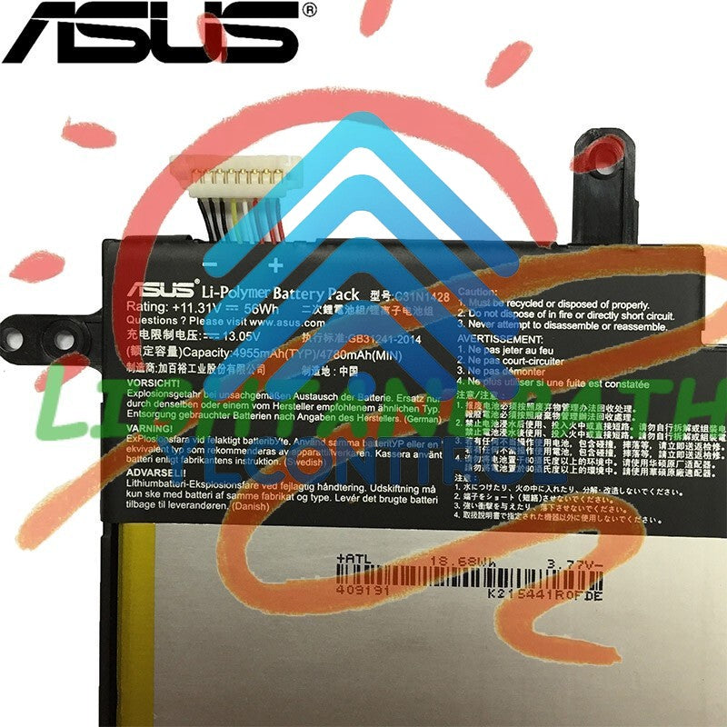 C31N1428 Battery for ASUS Zenbook UX305 UX305LA UX305UA Series 56Wh #Li