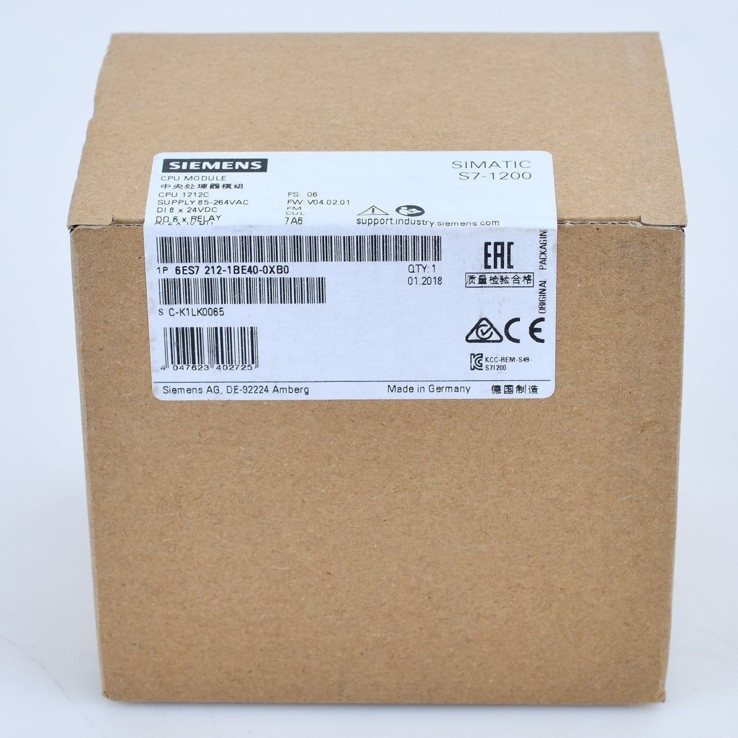 6ES72121BE400XB0 - SIEMENS