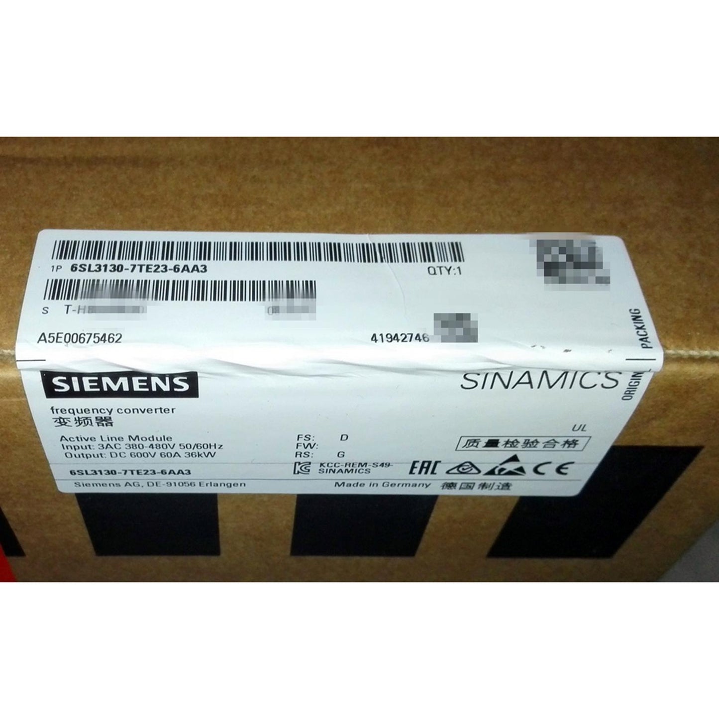 6SL3130-7TE23-6AA3 - SIEMENS