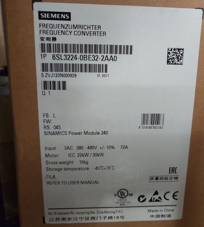 6SL3224-0BE32-2AA0 - SIEMENS