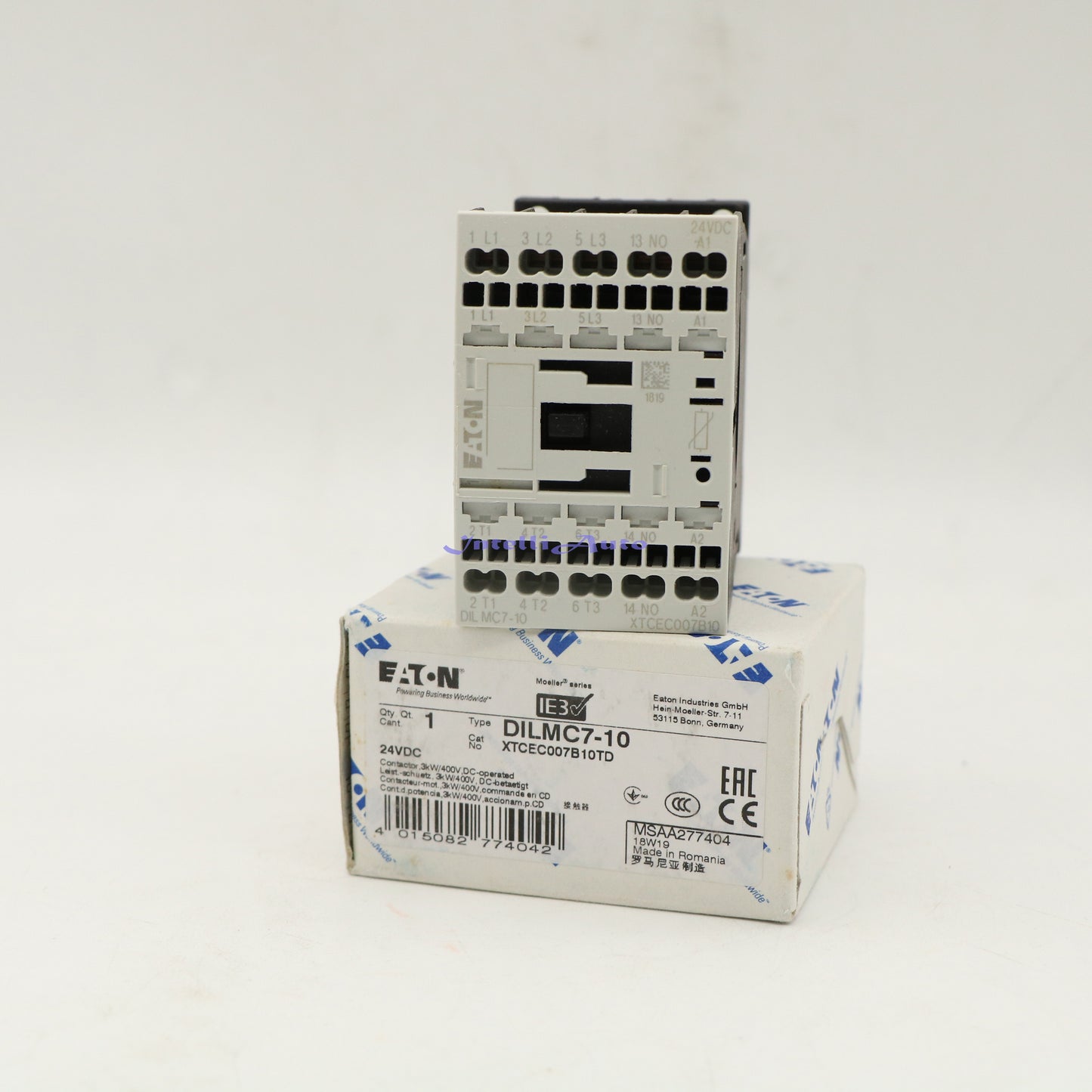 1PCS EATON MOELLER Ac Contactor DILMC7-10 24VDC Rapid delivery