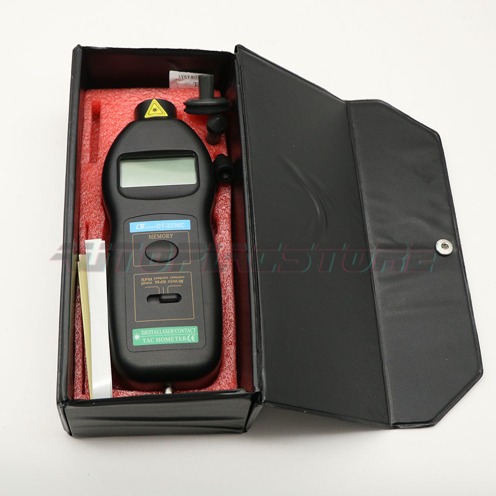 DT2236C Contact Photoelectric Dual-purpose Tachometer Speedometer (1Pcs) US