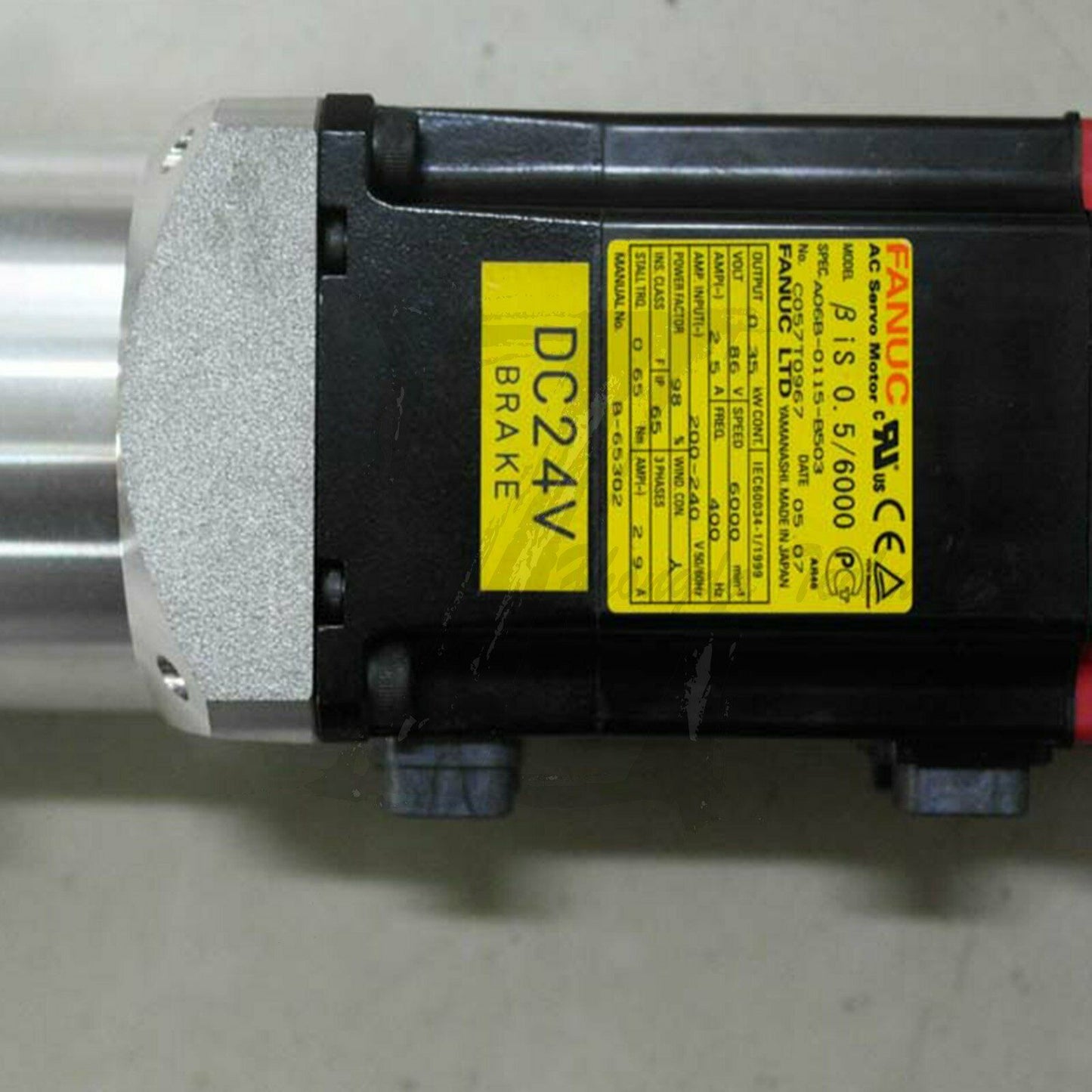 AC SERVO MDL BiS0.5/6000, ST, KEY, 24V DC BRK, b64ia A06B-0115-B503 - FANUC
