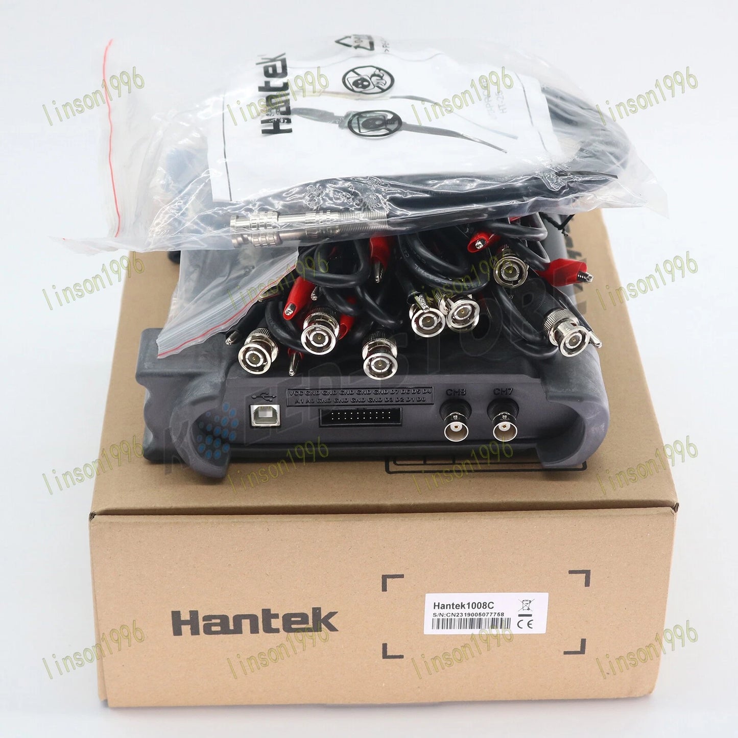 Hantek 1008C 8 Channel Virtual Automotive Oscilloscope DAQ Signal Generator
