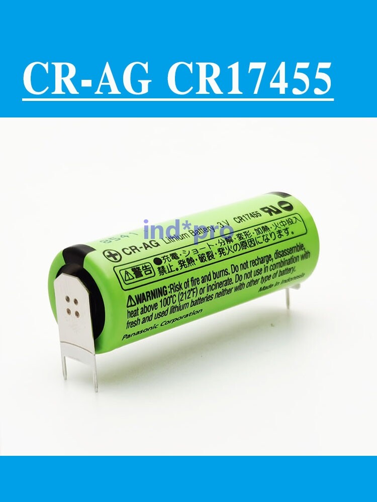 new 1pcs CR-AG battery CR17455 solder leg 3V PLC battery