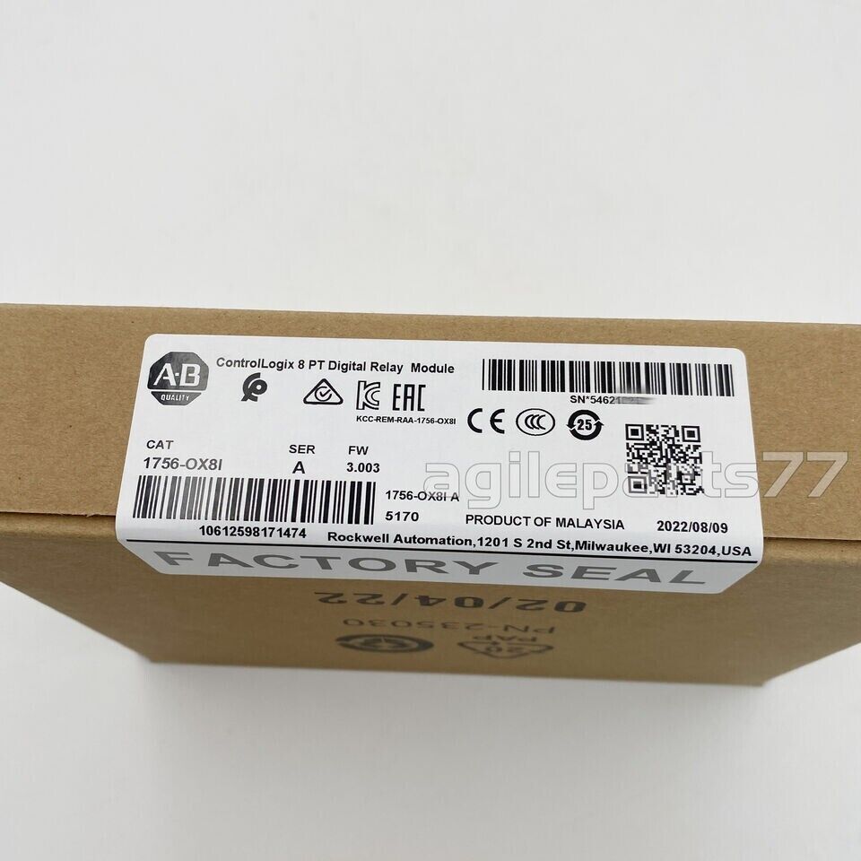 Allen-Bradley 1756-OX8I SERA ControlLogix 8Point Digital Relay Module New Sealed - ALLEN-BRADLEY