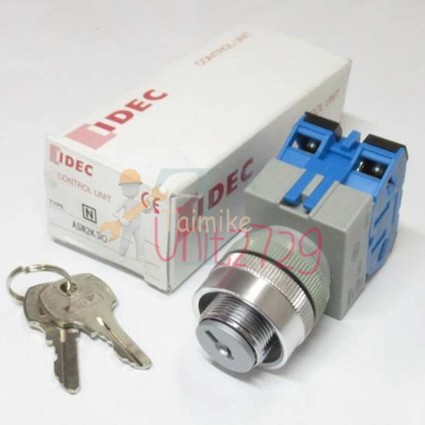 1pc IDEC ASW2K20 22mm Key Switch 2 Position fast Ship #YP1