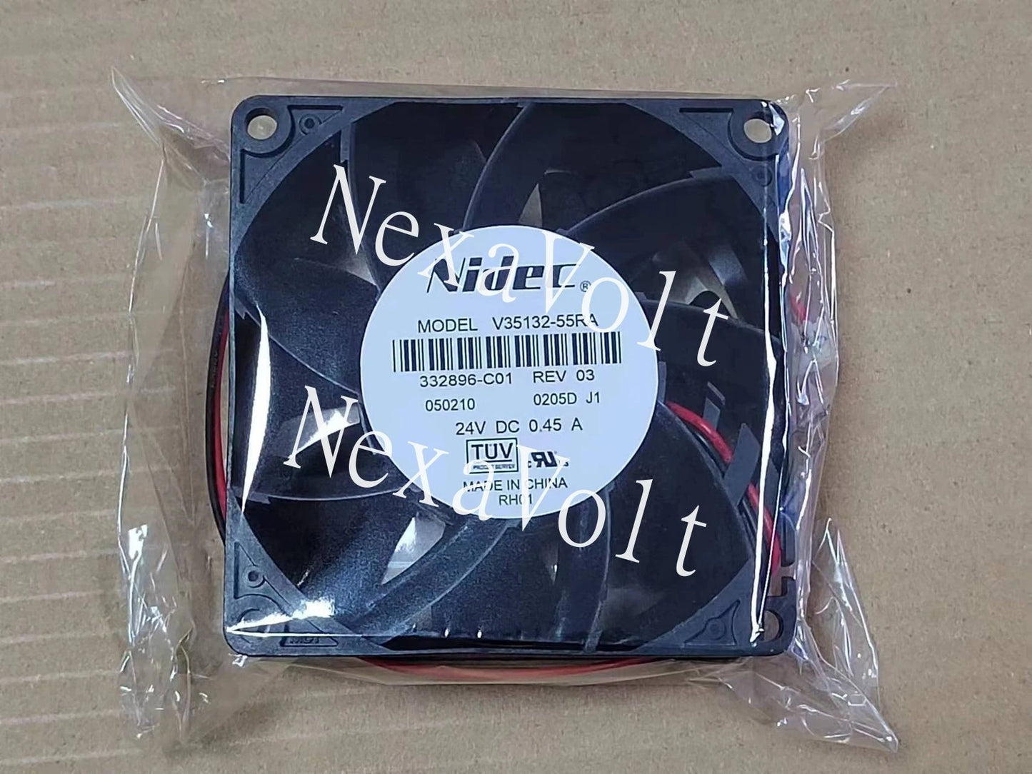 1PC NIDEC V35132-55RA 8038 8CM 24V 0.45A 2-wire inverter cooling fan