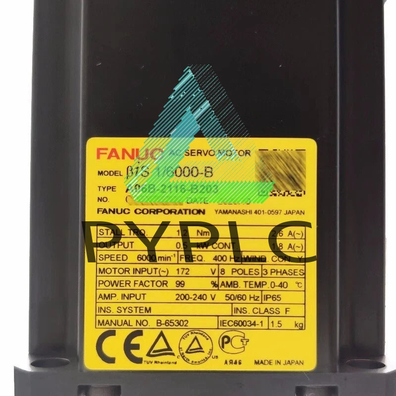 1PCS FANUC A06B-2116-B203 SERVO MOTOR