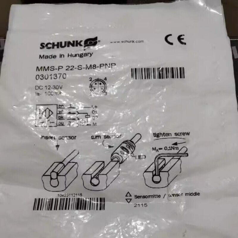 SCHUNK MMS-P22-S-M8-PNP Proximity Sensor - SCHUNK