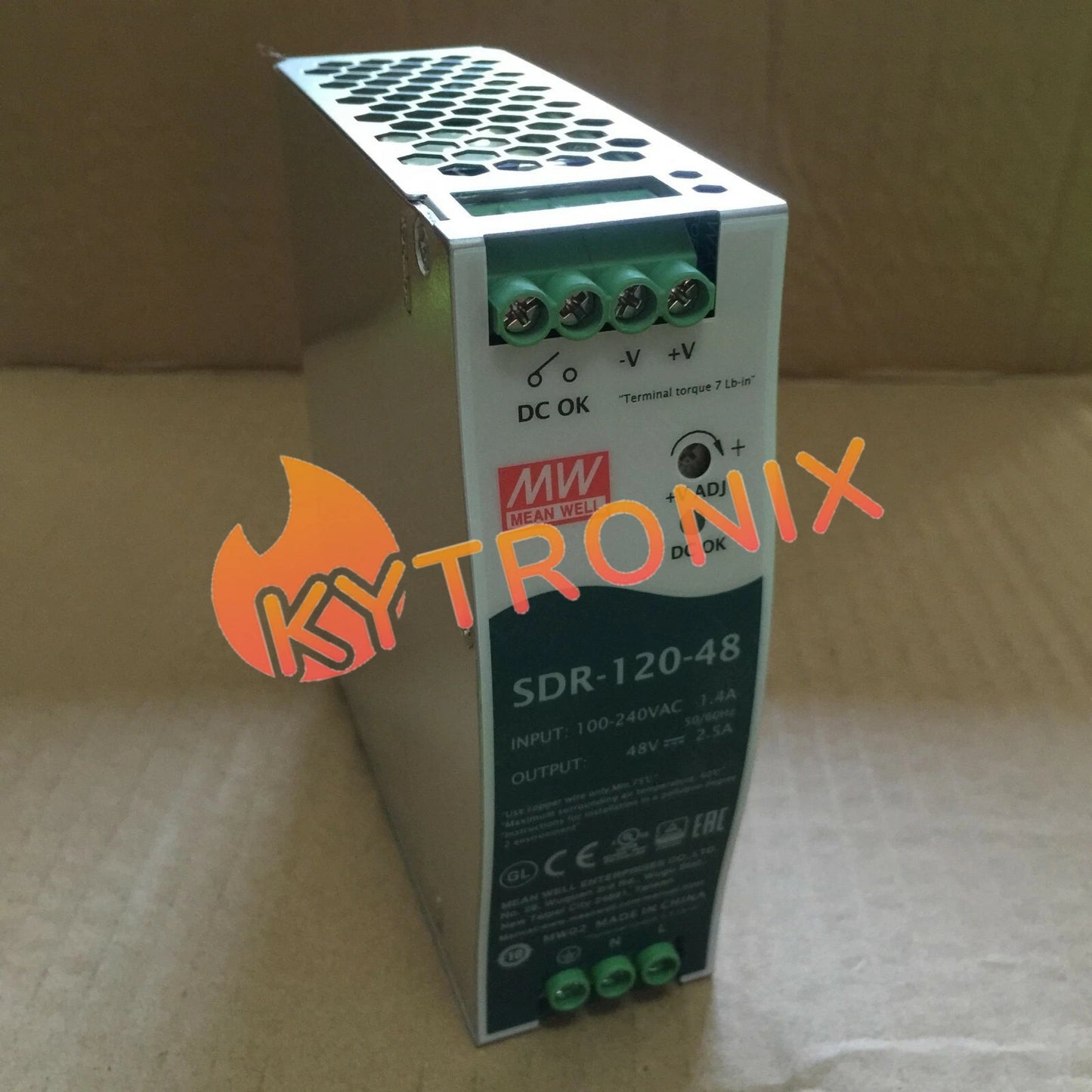 1Pcs MEAN WELL SDR-120-48 120W 48V 2.5A power supply
