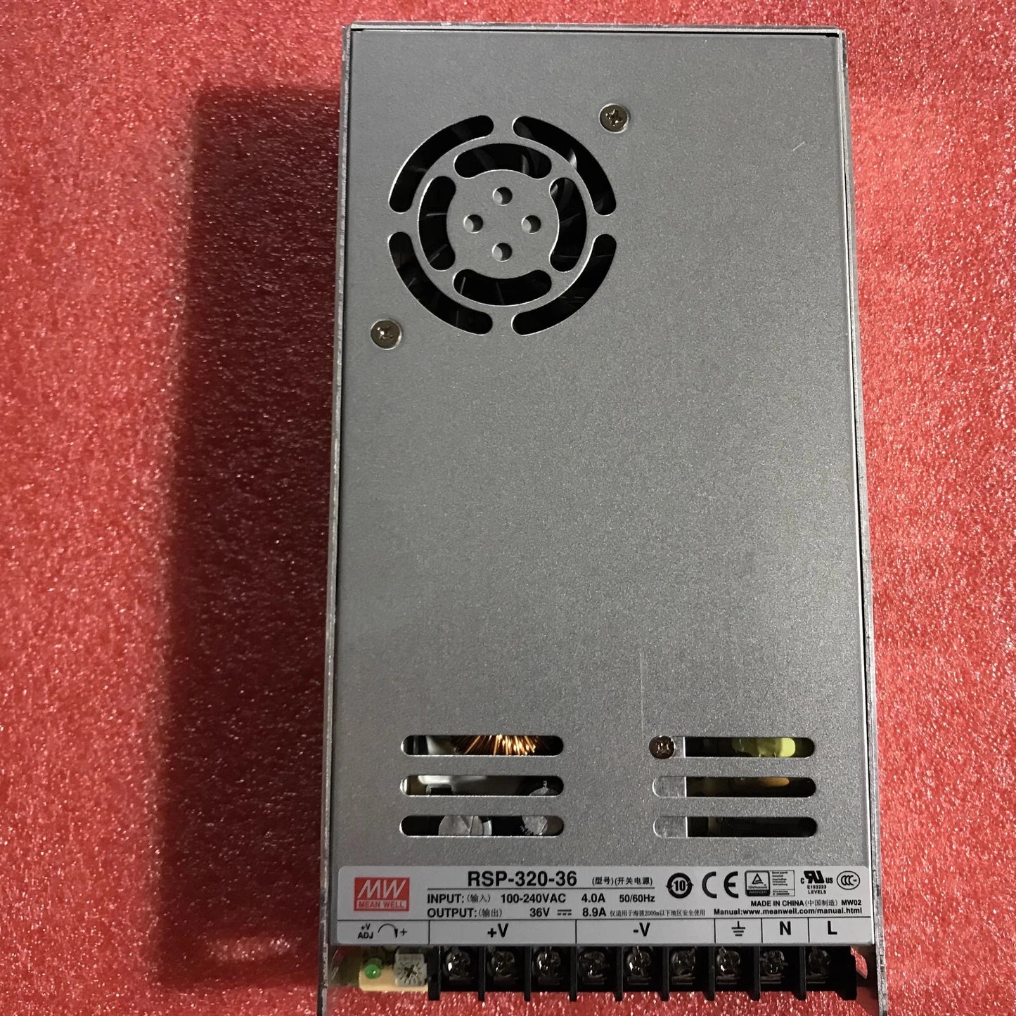 MEAN WELL RSP-320-36 36V 8.9A 320W Single Bank Output with PFC Power Supply