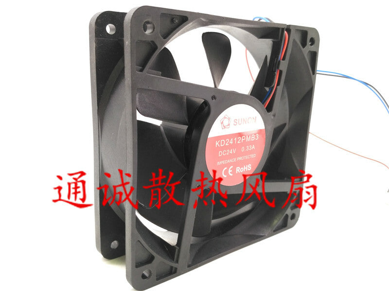 SUNON KD2412PMB3 24V 0.33A 12 cm welding machine inverter fan