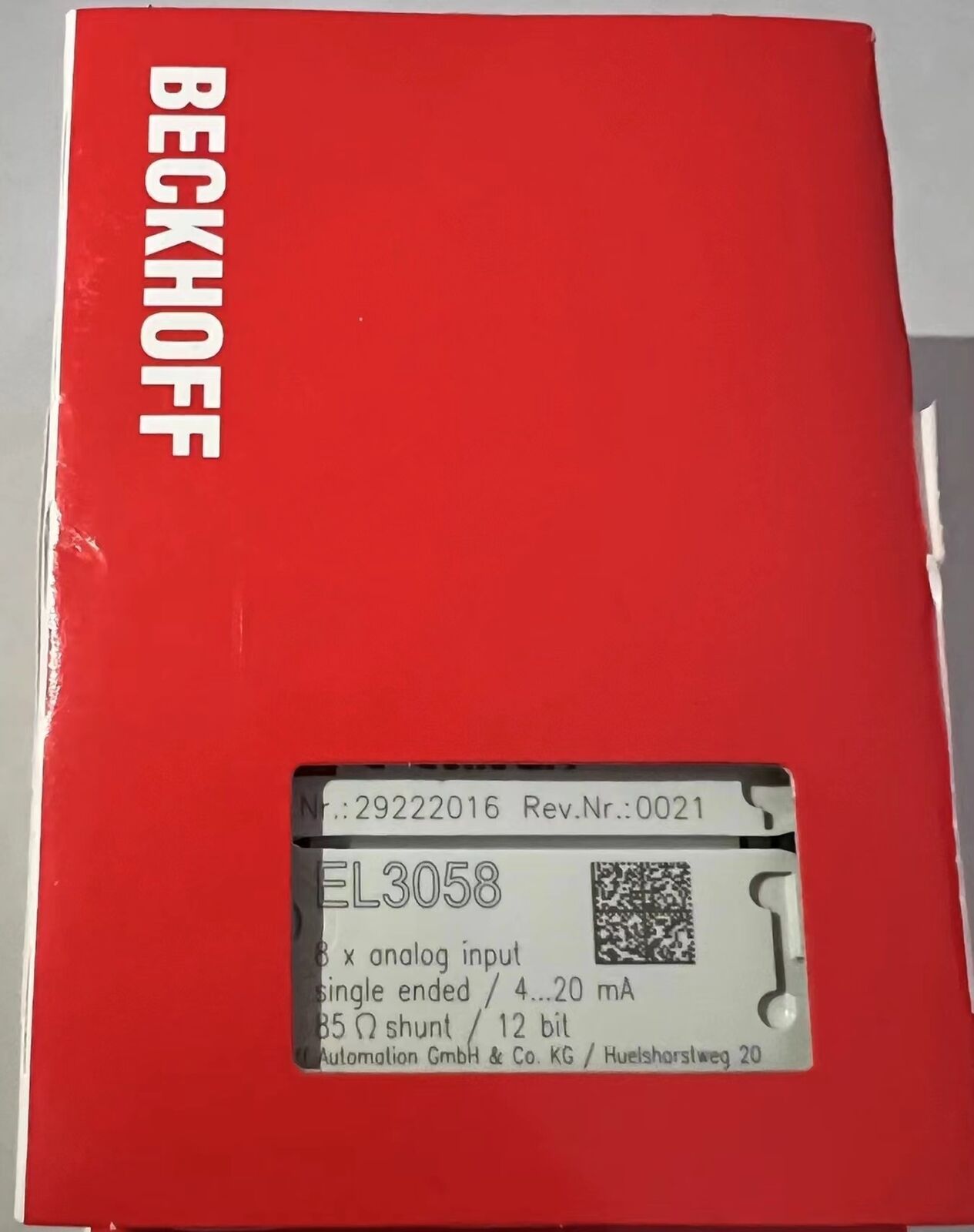 Beckhoff EL3058 PLC Module | Beckhoff EL3058 | New In Box - BECKHOFF