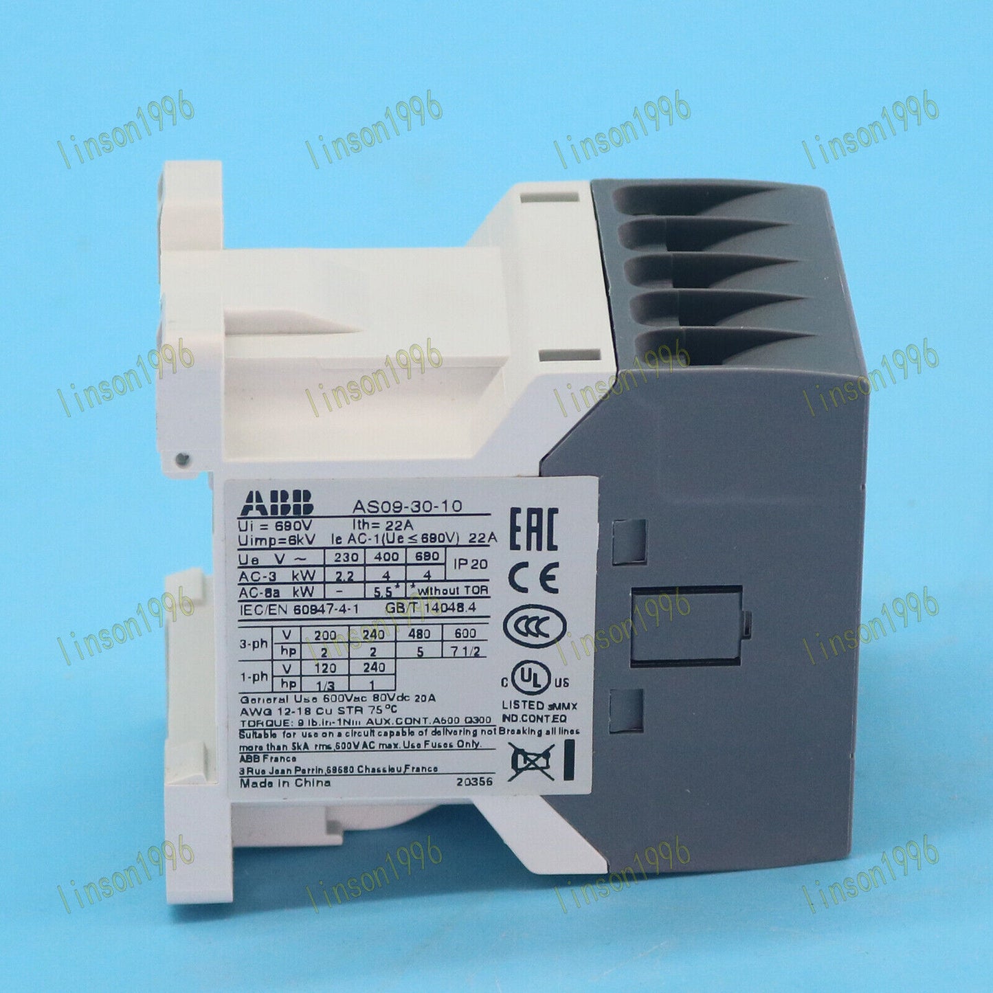 1pc abb aas09-30-10-23 ac110v ac contactor fast shipping - ABB