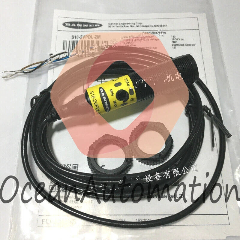 1 pcs BANNER S18-2VPDL-2M Photoelectric switch