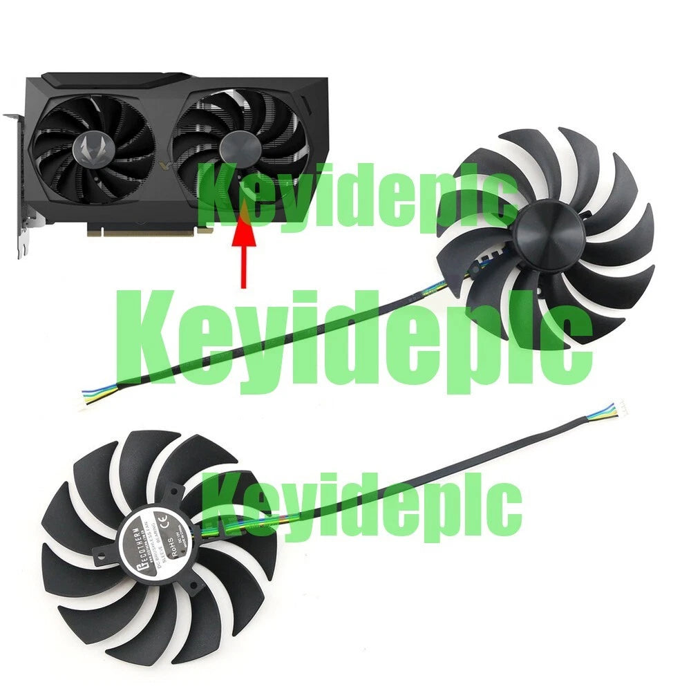 1x ZOTAC RTX3070 8GB Twin Edge Graphics Card 88mm 100mm Cooling Fan Suitable #ke