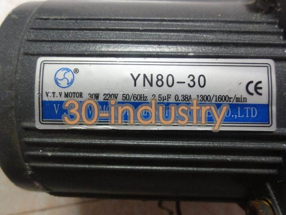 VTV Helical Gear Motor YN80-30 Speed Motor - 1 Piece - VTV