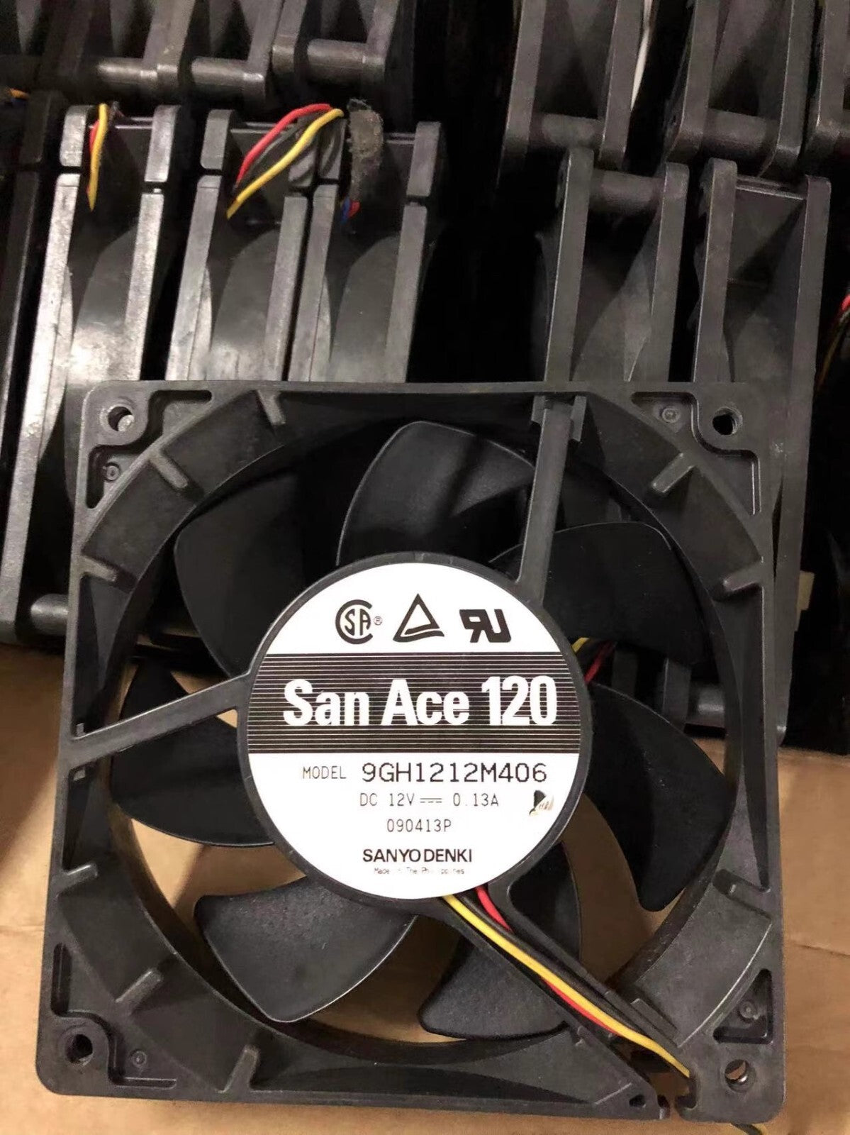 SANYO 9GH1212M406 12025 DC12V 0.13A 12CM 3-Wire Silent Cooling Fan