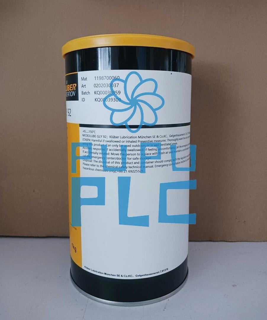 KLUBER Lubrication Microlube GLY 92 Grease 1Kg (2.2LB) free ship