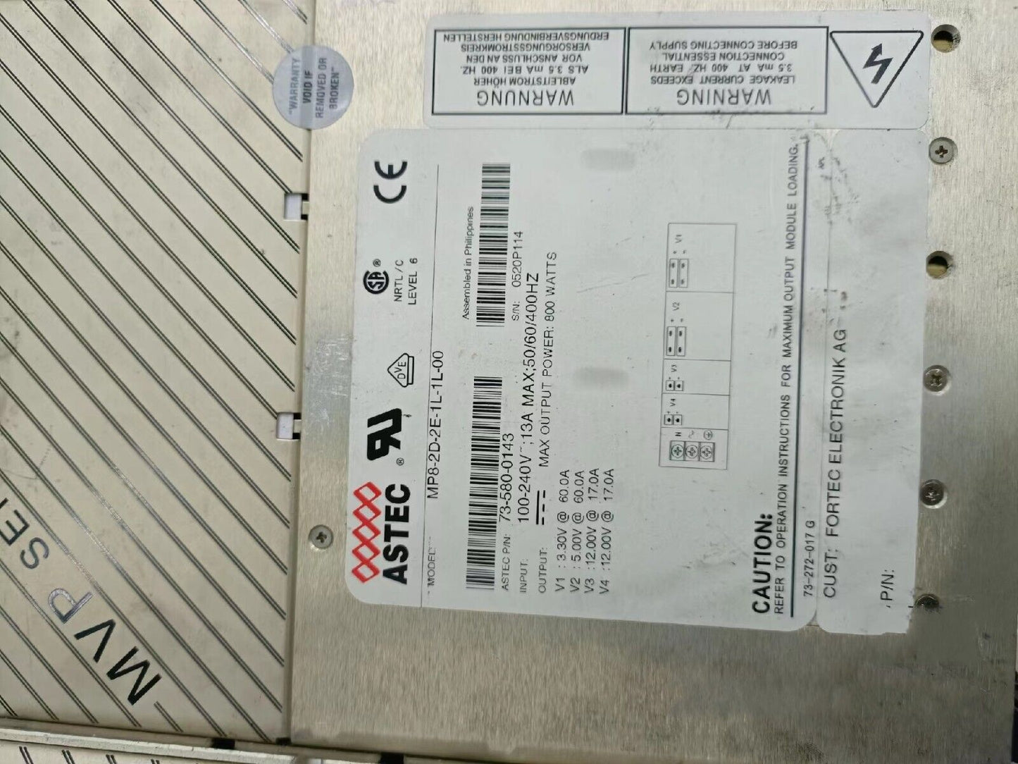 used 1PCS ASTEC ASTEC MP8-2D-2E-1L-1L-00 73-580-0143 ( or EMS) - ASTEC