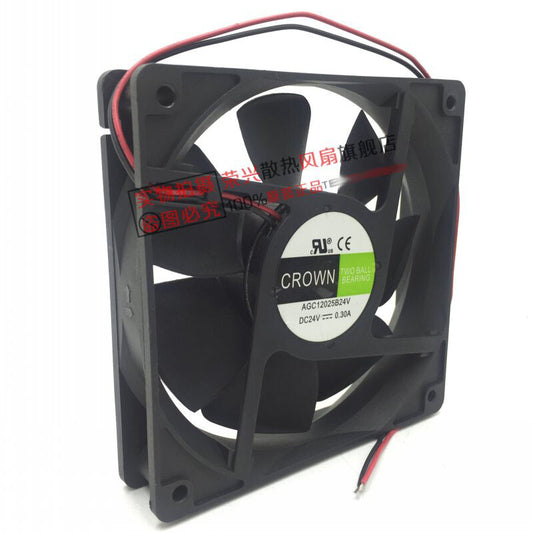 CROWN AGC12025B24V 12CM 12025 24V 0.30A inverter cooling fan