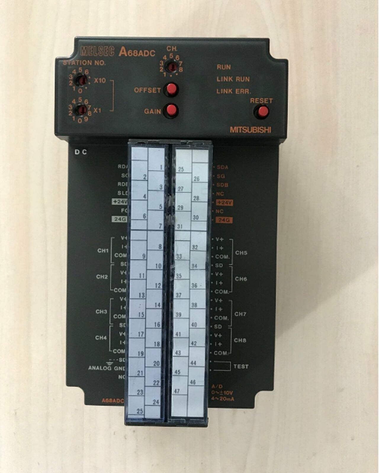 Mitsubishi A68ADC PLC Remote Module A68ADC - MITSUBISHI