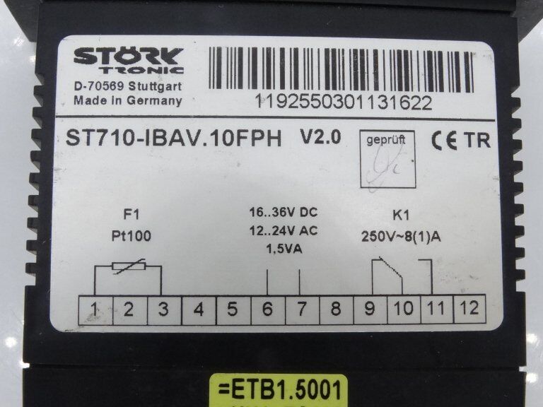 KRONES ST710-IBAV Temperature Controller - KRONES