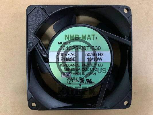 NMB-MAT 3610PS-20T-B30 fan AV200V 13/10W 90*90*25mm