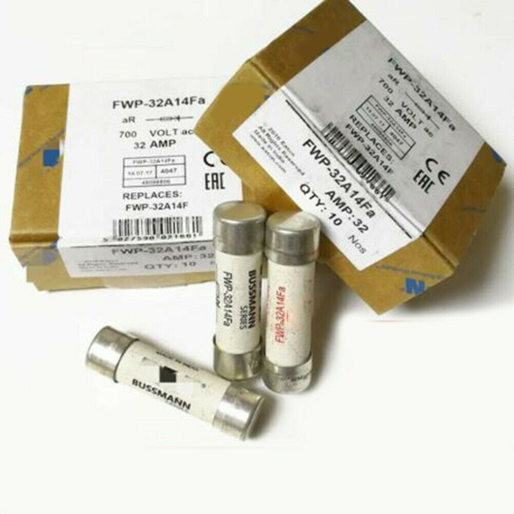 10PCS for BUSSMANN Fuse FWP-32A14Fa (32 Amp) 32A 700V FWP-32A14F 14x51mm